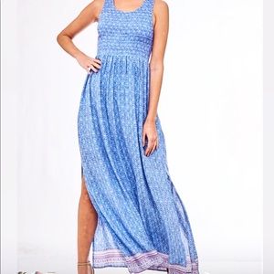 Light Blue Maxi with lace detail